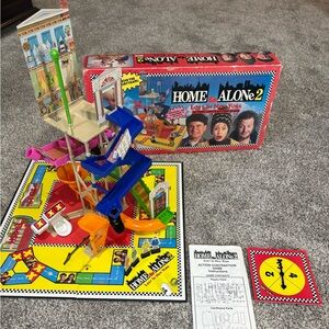 Vtg 90s Home Alone 2 Lost In New York Contraption Board Game RARE COMPLETE, READ
